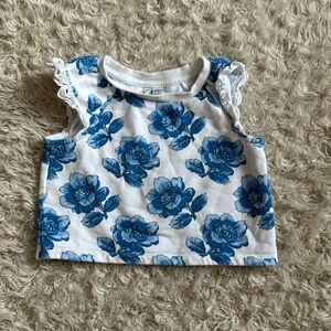 Janie and Jack sleeveless cropped sweatshirt